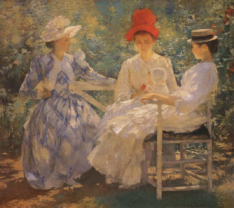 Edmund Charles Tarbell Three Sisters A Study in June Sunlight France oil painting art